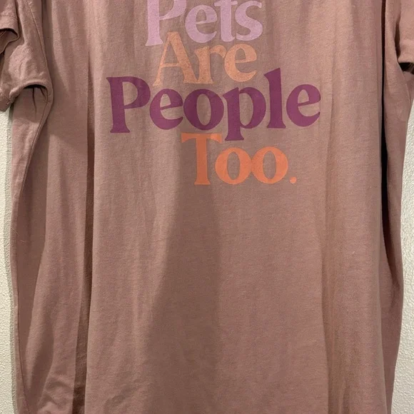 good hYOUman Pink Tee - Pets Are People Too - Picture 3 of 9